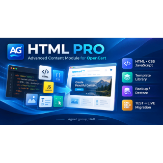 AG HTML Pro advanced content module